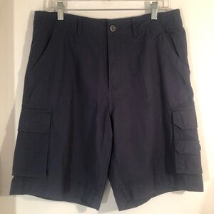 Architect Mens Cargo Shorts Size 34 Blue Cotton